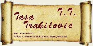 Tasa Trakilović vizit kartica